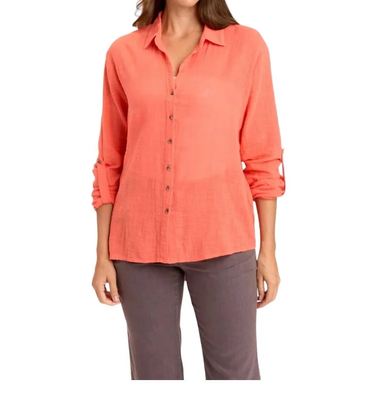 Porter Blouse In Papaya