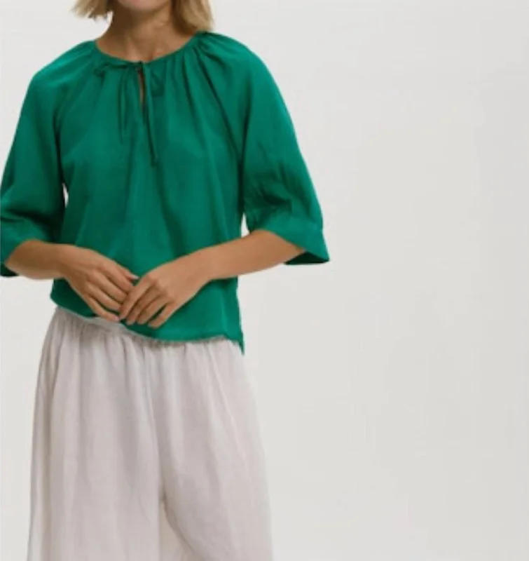 Roxboro Top In Wimbledon Green