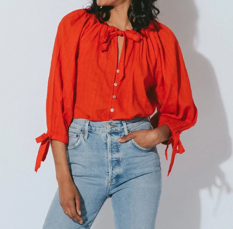 Rylan Blouse In Red