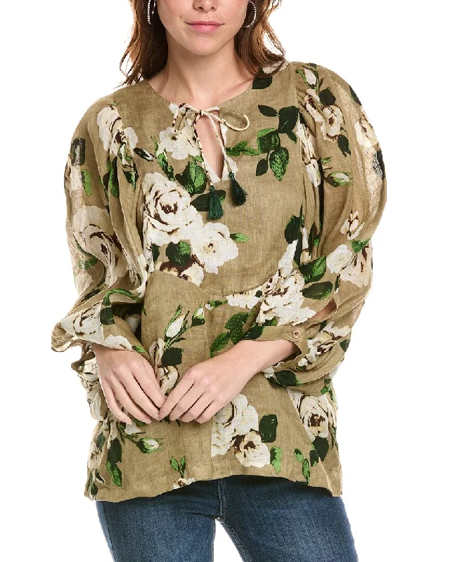 Samantha Sung Linen Blouse