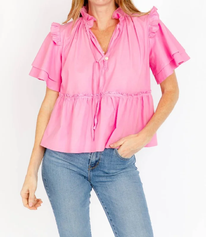 Sevila Blouse In Petal Pink