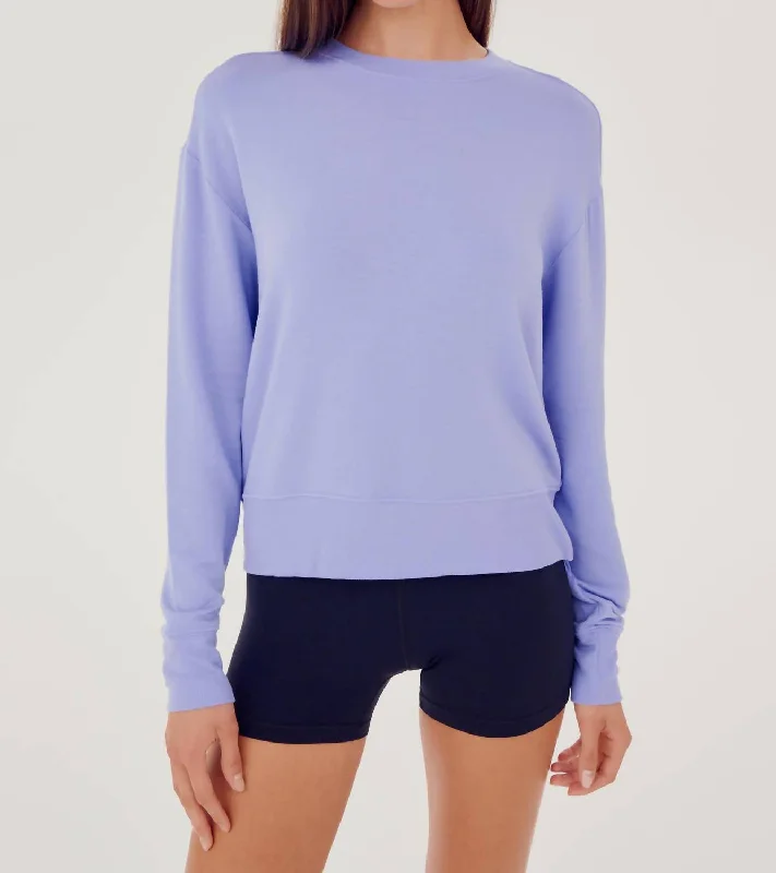 Sonja Fleece Sweatshirt In Purple Haze