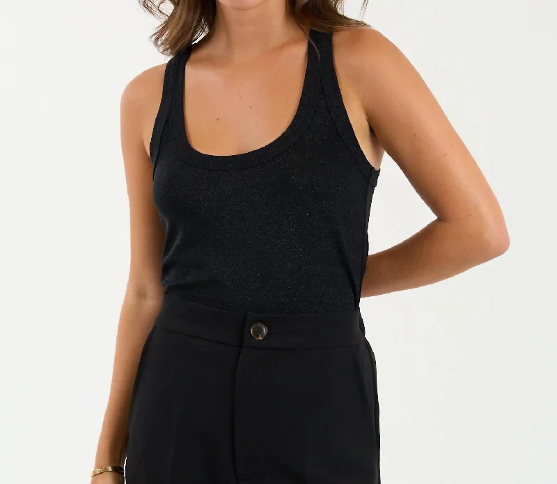 Stardust Tank Top In Black