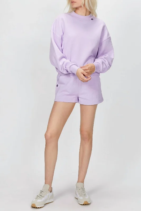 Sweatshirt With Logo In Purple