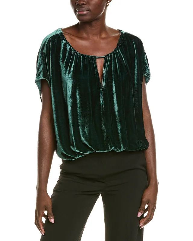 Velvet by Graham & Spencer Noa Silk-Blend Top