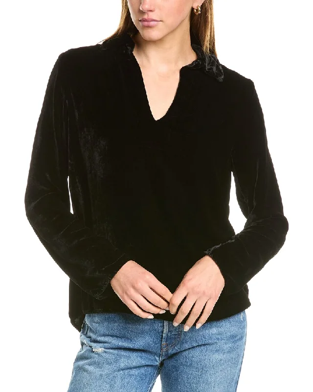 Velvet by Graham & Spencer Silk-Blend Top