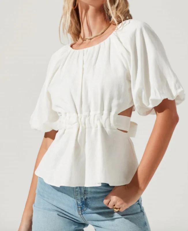 Vendetta Top In White