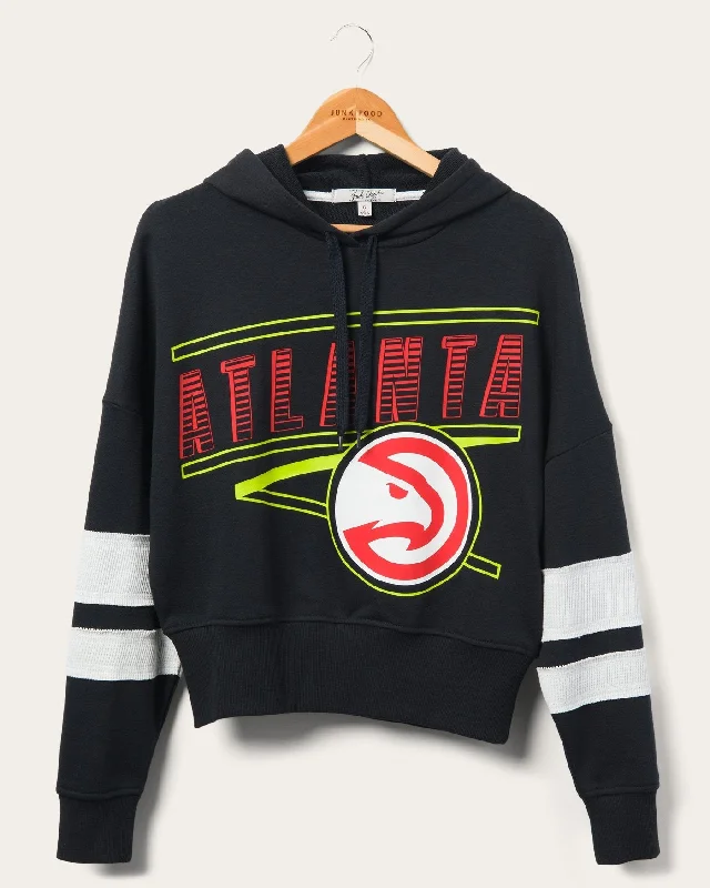 Women's Hawks Overtime Striped Fleece Hoodie