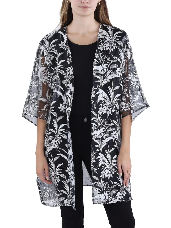 Womens Oversized Open Front Kimono