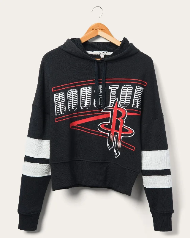 Women's Rockets Overtime Striped Fleece Hoodie