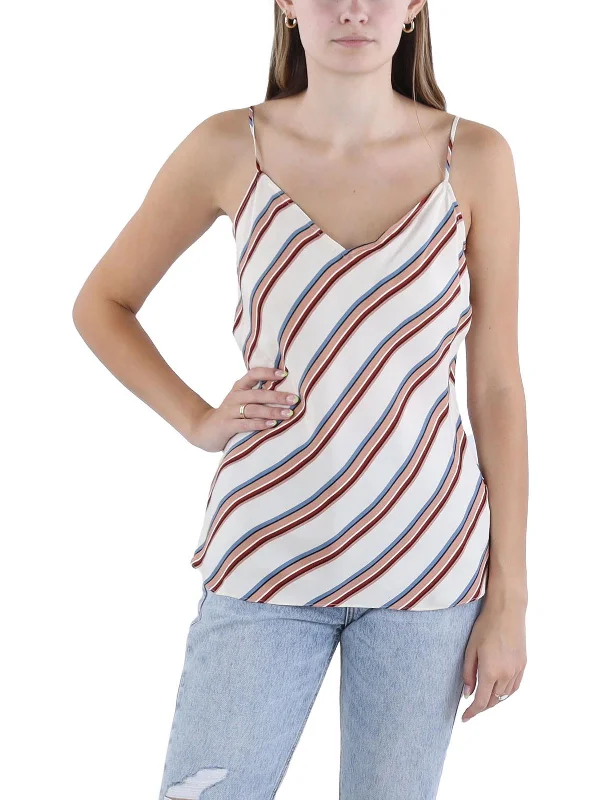 Womens Silk Striped Cami