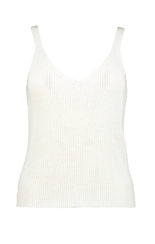 Women's Tulum Sweater Tank Top In White