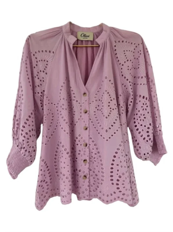 Women's Udela Blouse In Orchid