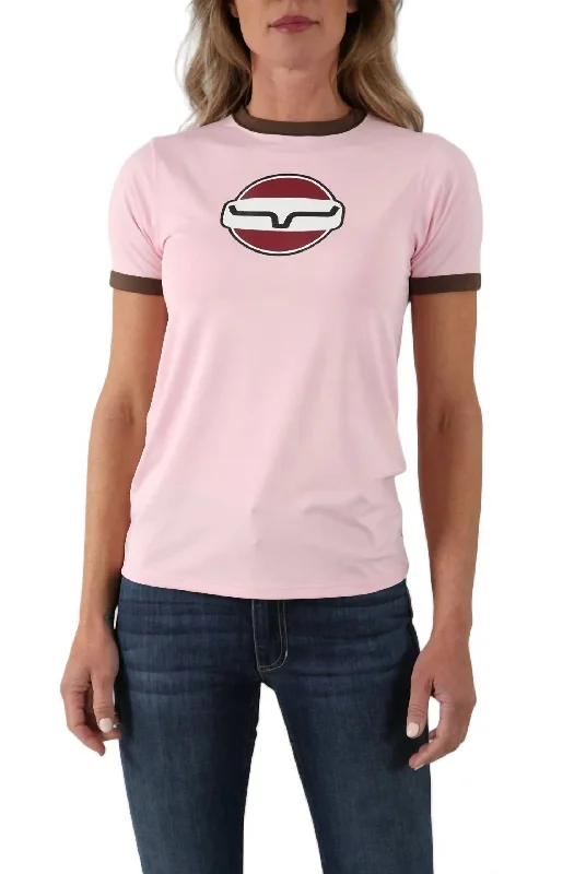 Women's Union Ringer Tech Tee In Blush