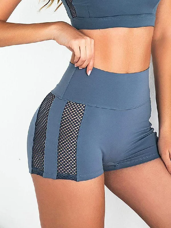 ZASUWA Female Sexy Cutout Spandex Gym Booty Shorts