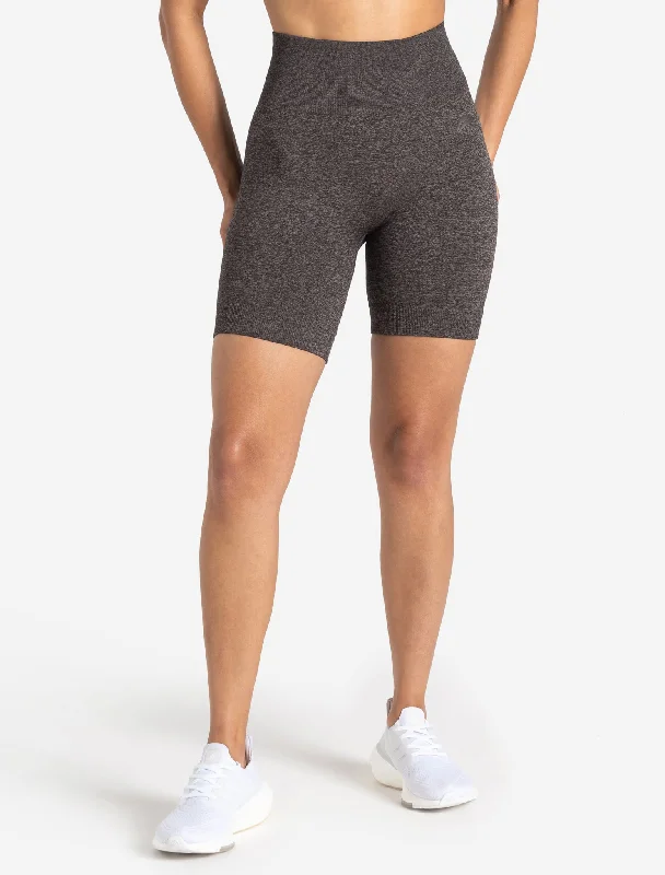 Core Seamless Shorts - Brown Marl