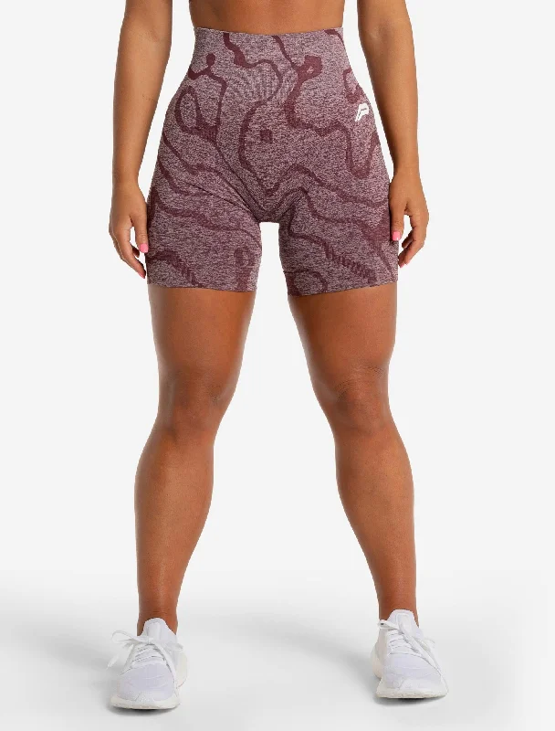 Sustainable Seamless Shorts - Burgundy